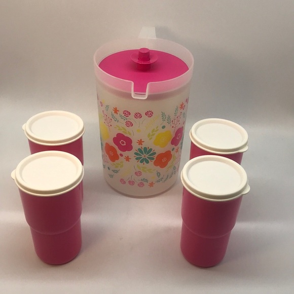 Tupperware Set Pitcher 2 Liter & Tumbler (4) - Picture 16 of 16